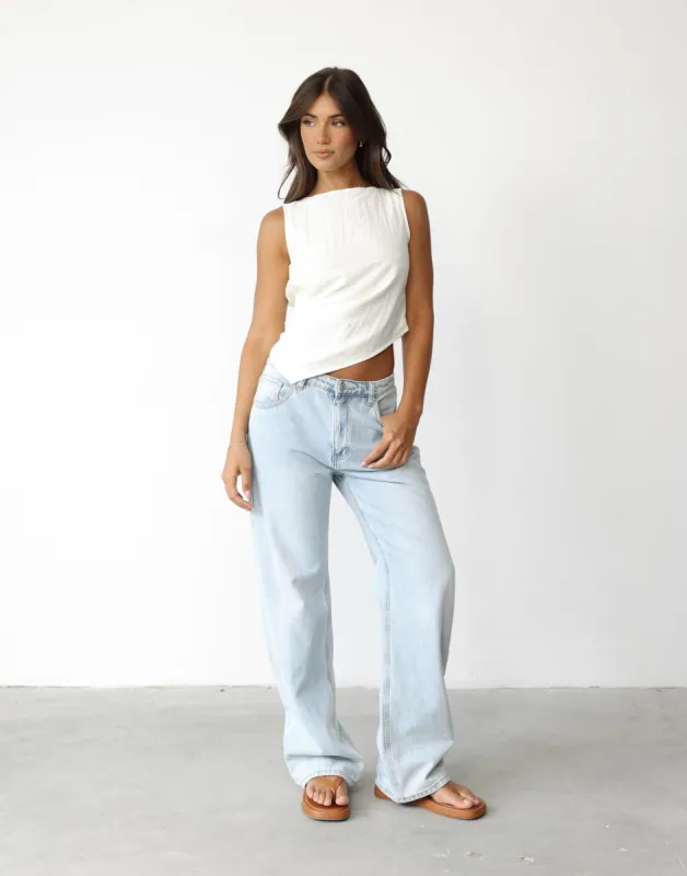 Antonia Top (Oat) sold by Charcoal Clothing