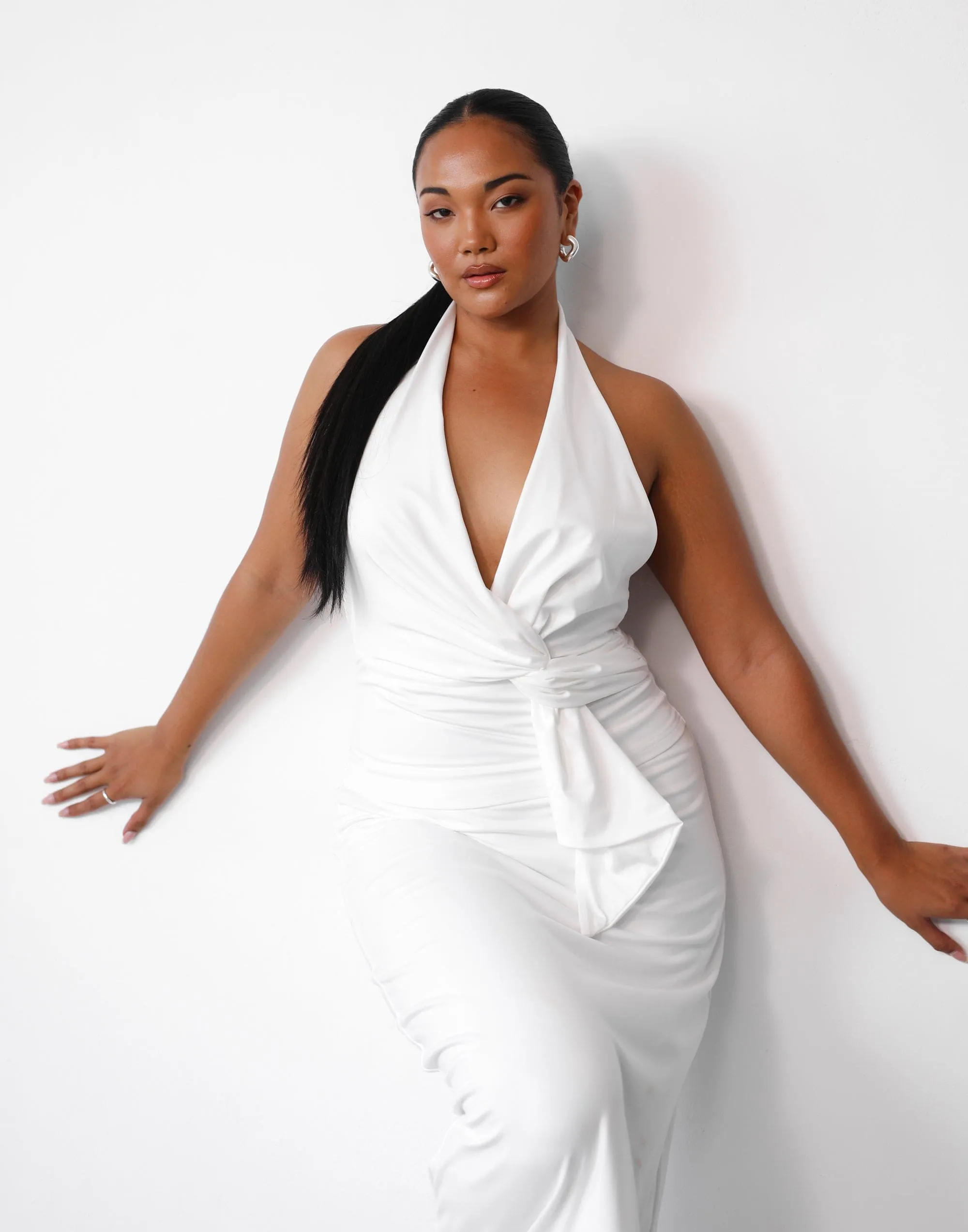 Hallie Halter Top (White) sold by Charcoal Clothing product image thumbnail 4