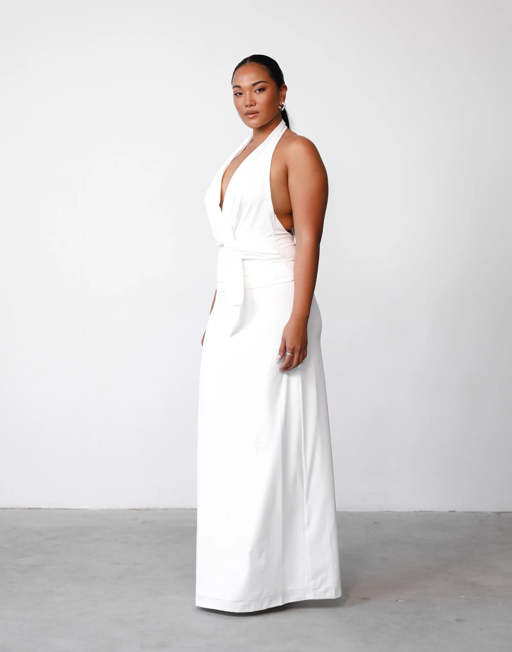 Hallie Halter Top (White) sold by Charcoal Clothing product image thumbnail 5