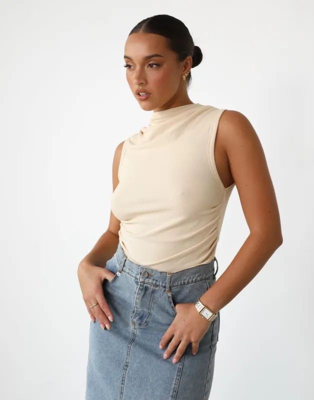 Sydney Tank (Oatmeal) - By Lioness sold by Charcoal Clothing