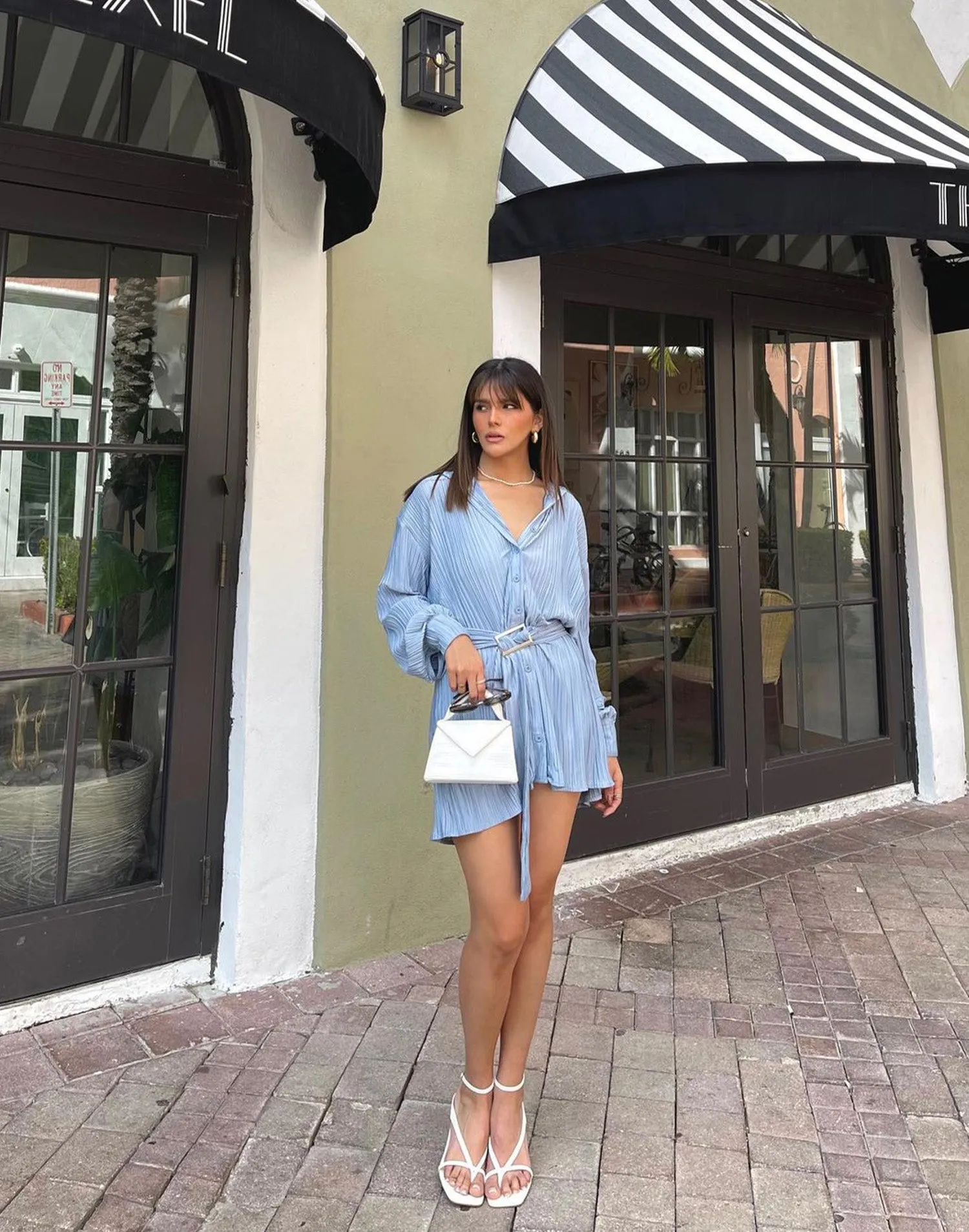 Heart Of Gold Mini Dress (Steel Blue) sold by Charcoal Clothing product image thumbnail 5