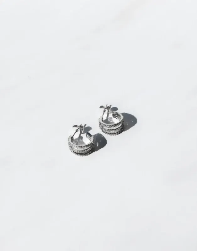 Lyza Earrings (Silver) sold by Charcoal Clothing