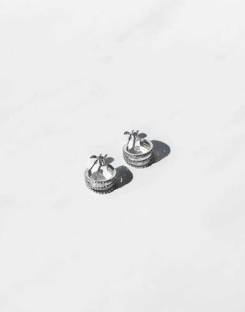 Lyza Earrings (Silver) sold by Charcoal Clothing