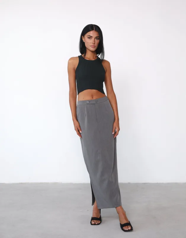 Jena Knit Top (Dark Green) sold by Charcoal Clothing