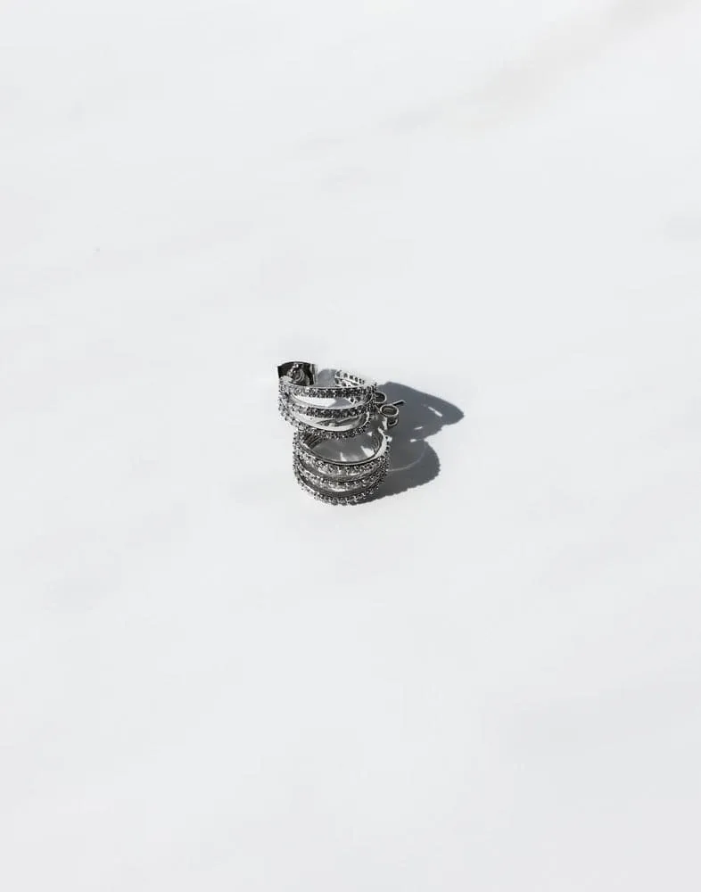 Lyza Earrings (Silver) sold by Charcoal Clothing product image thumbnail 3