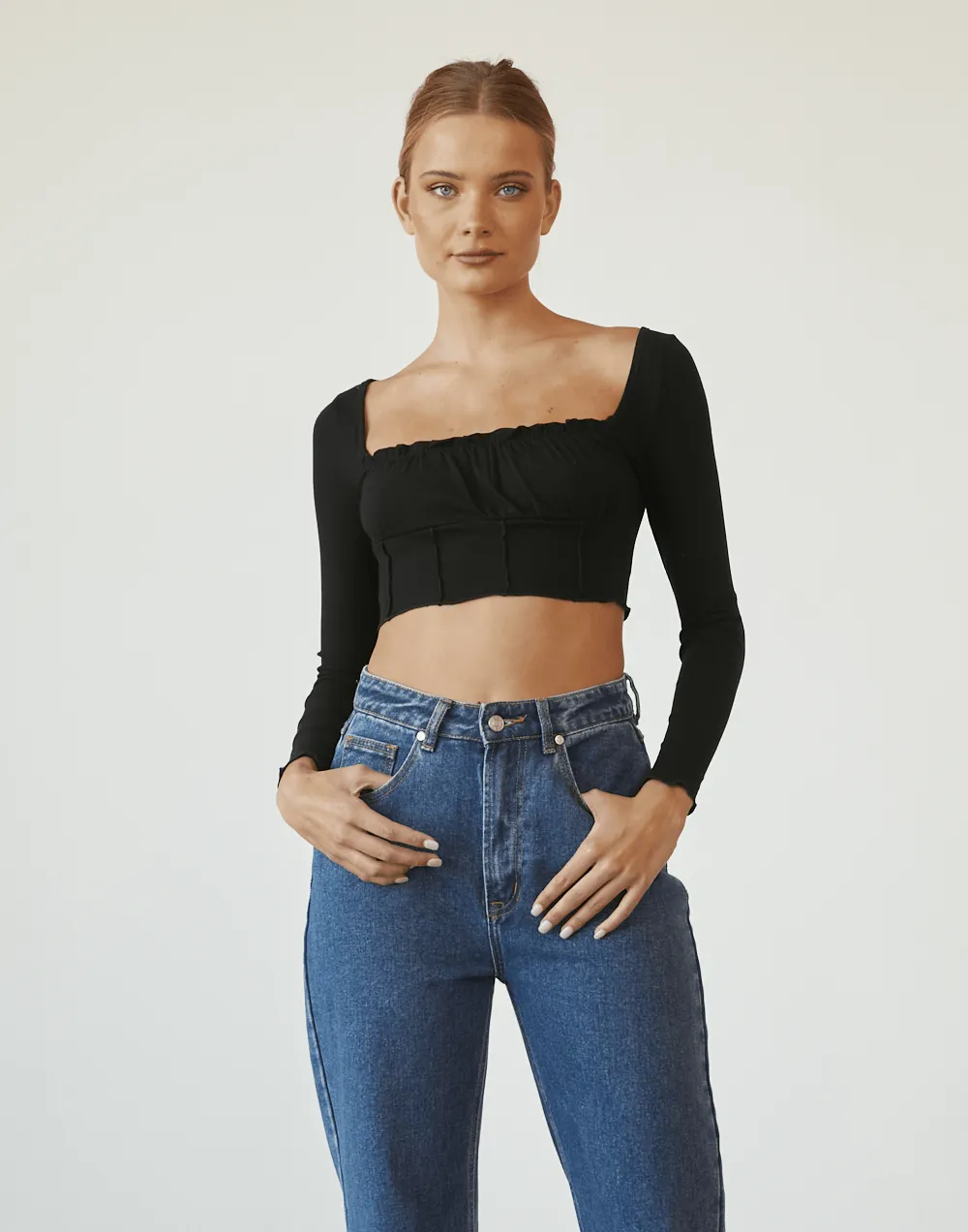 Talena Long Sleeve Top (Black) sold by Charcoal Clothing product image thumbnail 3