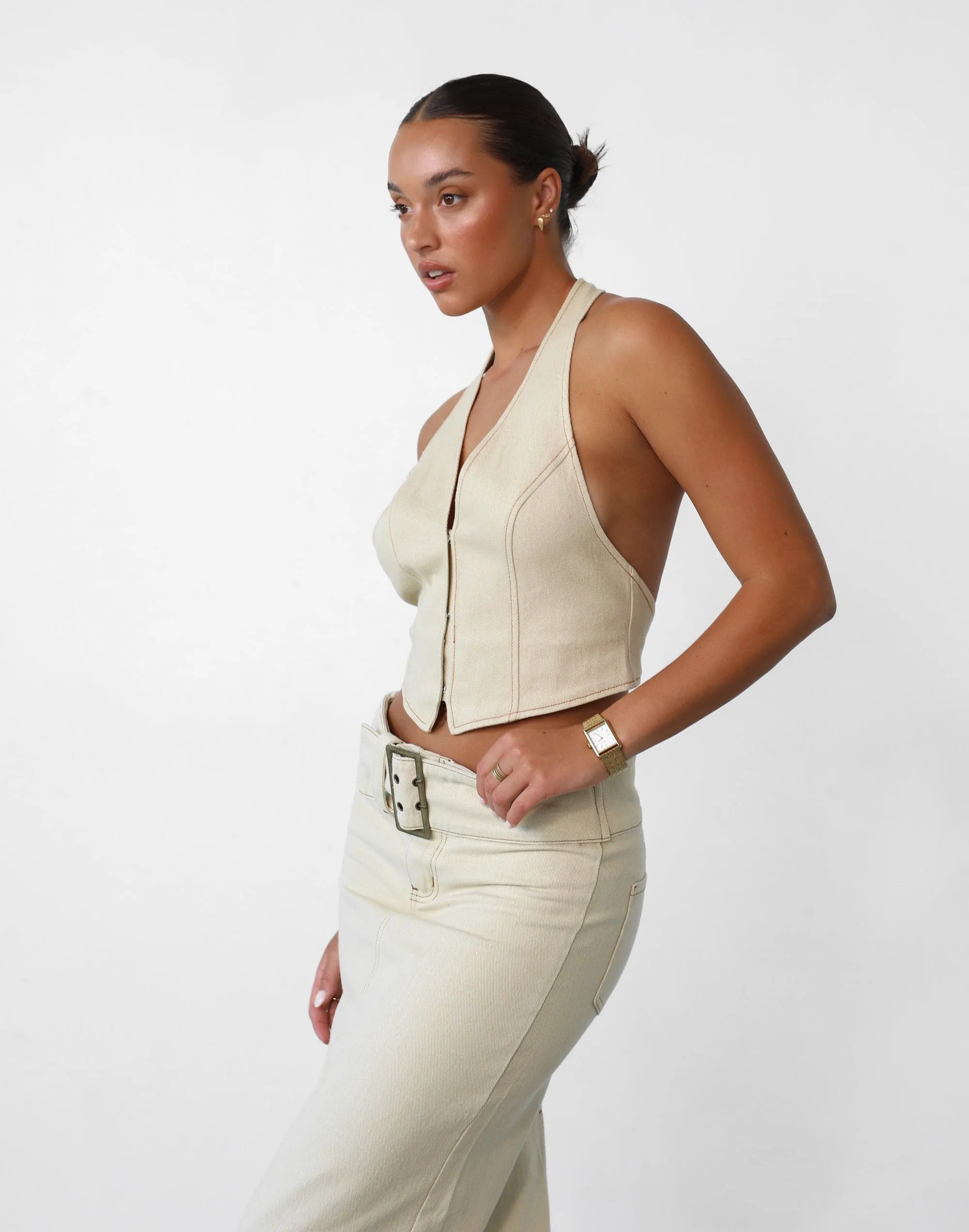 Je Suis Halter (Ecru) - By Lioness sold by Charcoal Clothing product image thumbnail 3