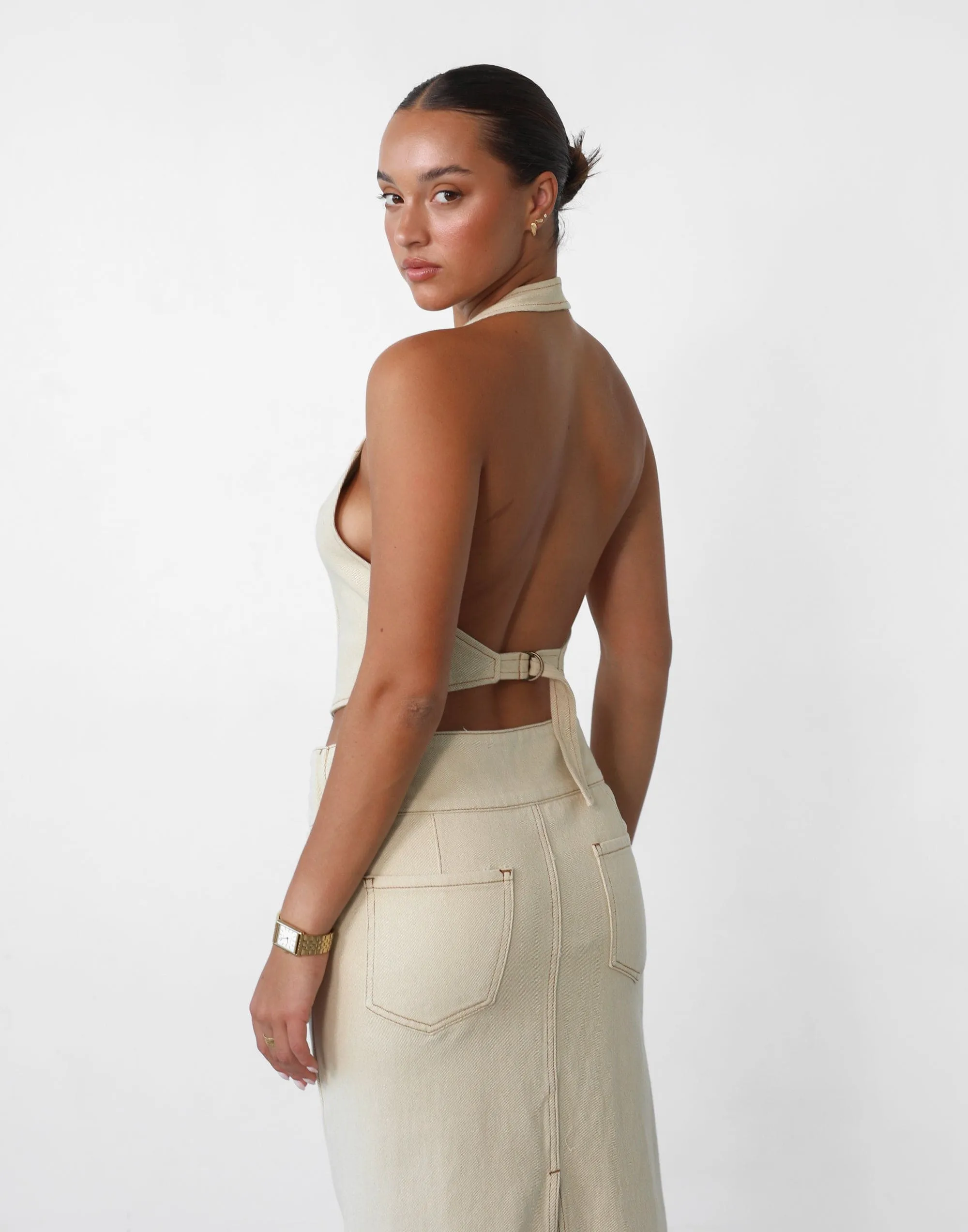 Je Suis Halter (Ecru) - By Lioness sold by Charcoal Clothing product image thumbnail 4