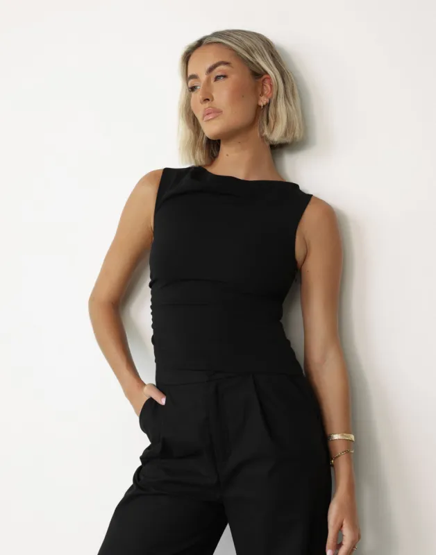 Rue Top (Black) sold by Charcoal Clothing