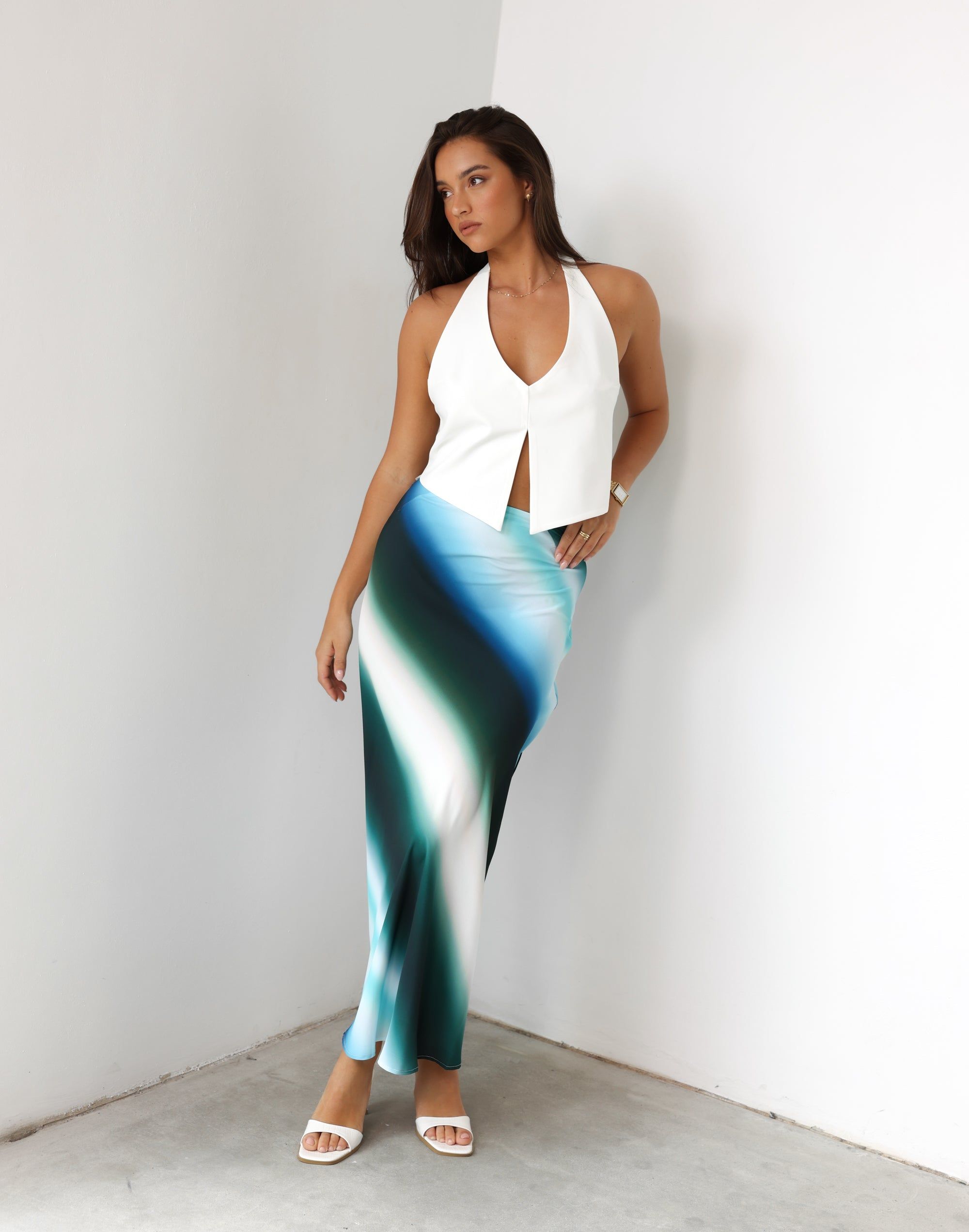 Effy Maxi Skirt (Ocean Ombré) sold by Charcoal Clothing product image thumbnail 5