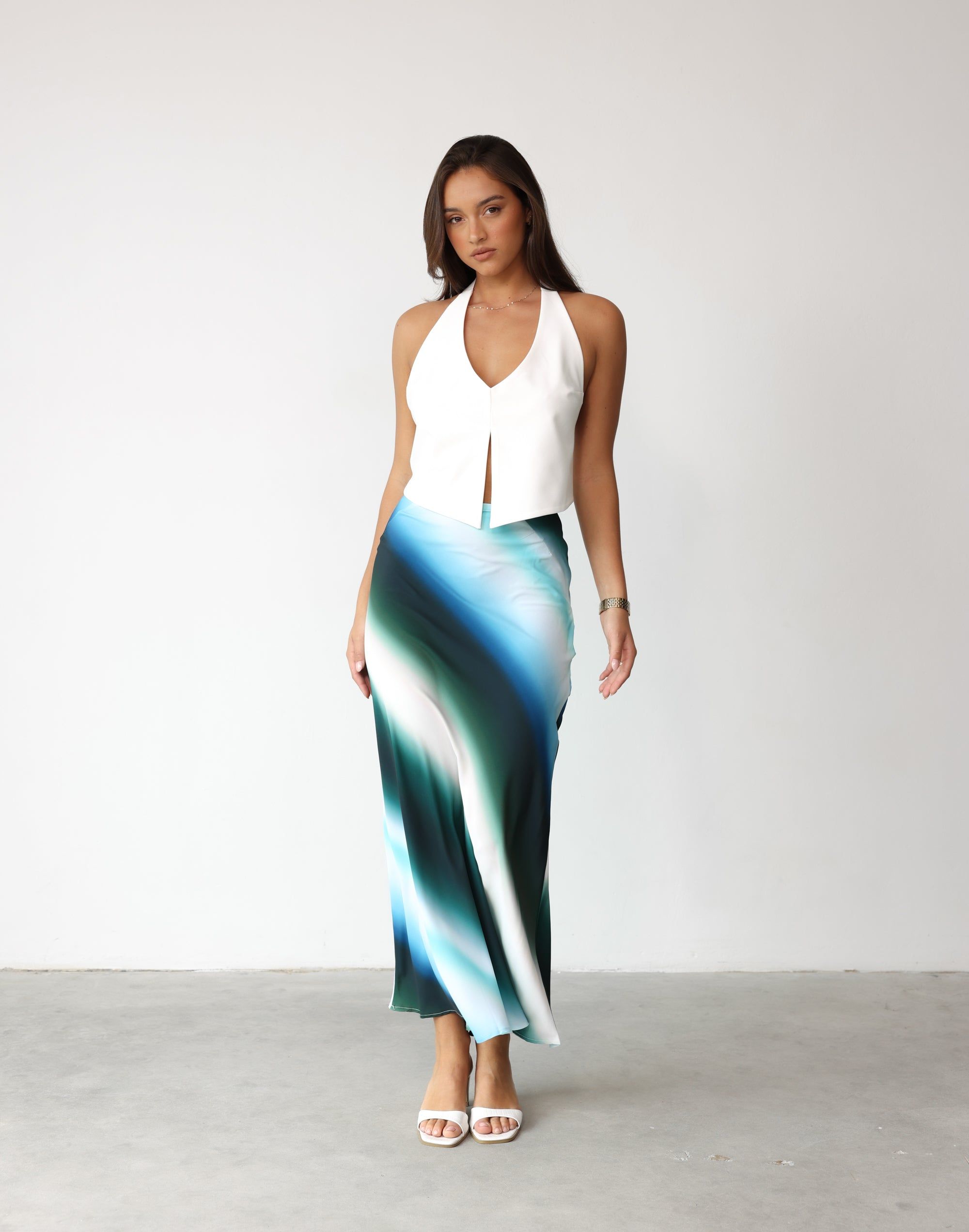 Effy Maxi Skirt (Ocean Ombré) sold by Charcoal Clothing product image thumbnail 4