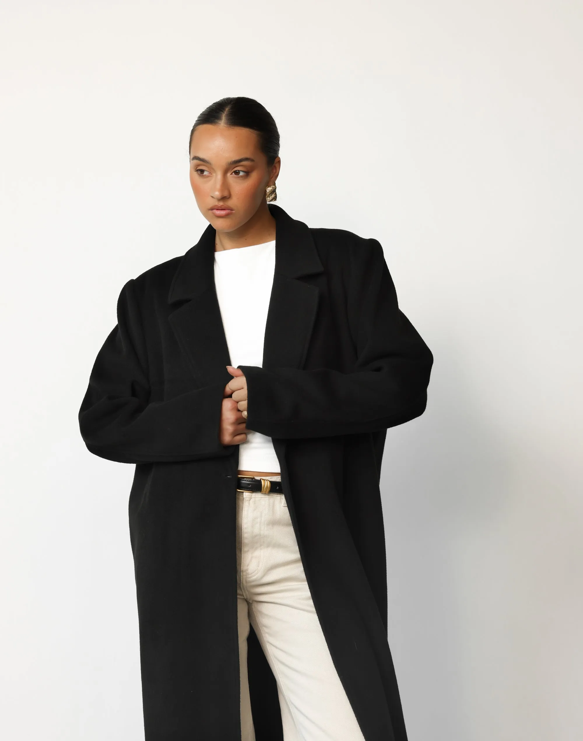 Abbey Trench Coat (Black) sold by Charcoal Clothing product image thumbnail 2