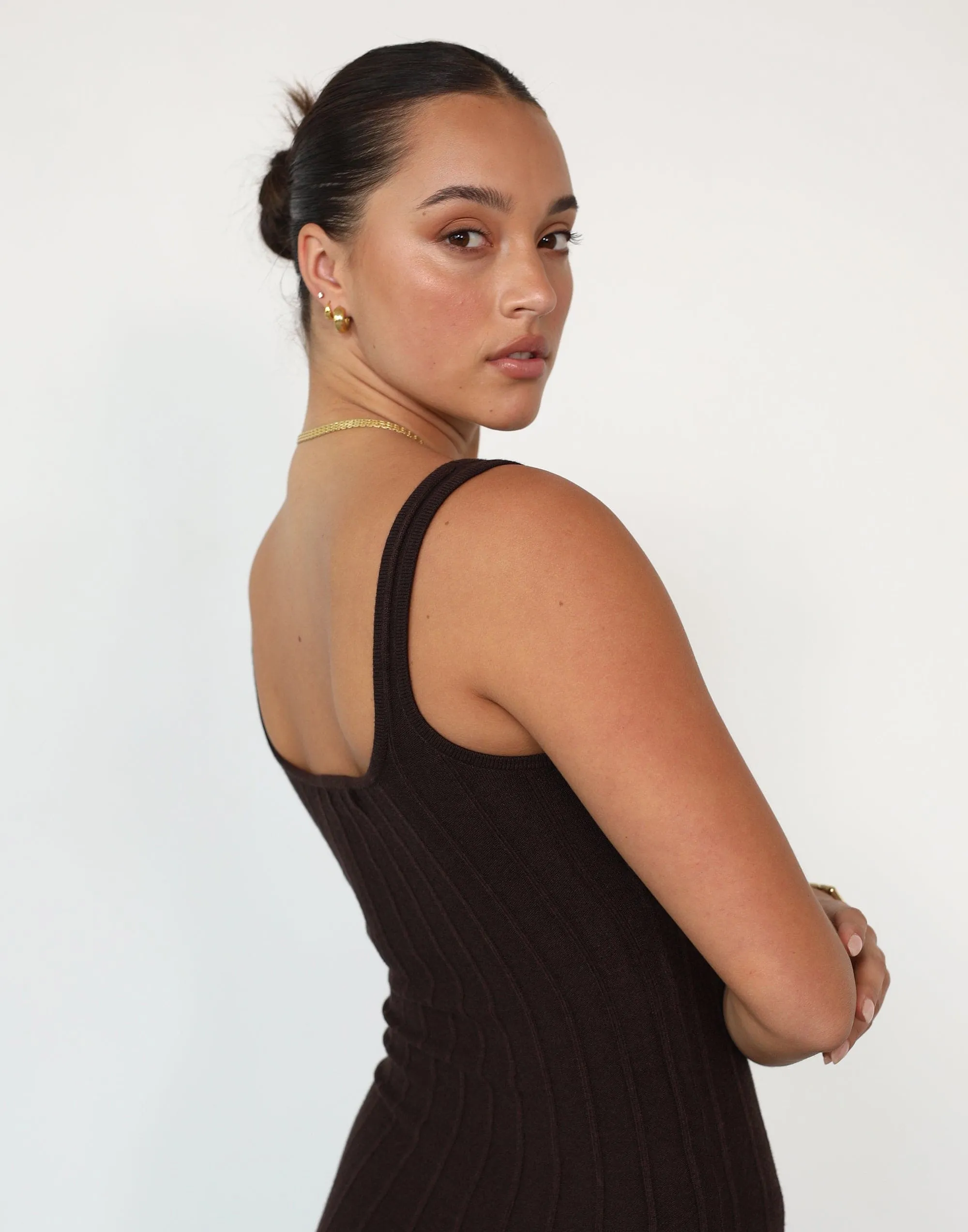 Ephemeral Maxi Dress (Chocolate) sold by Charcoal Clothing product image thumbnail 3