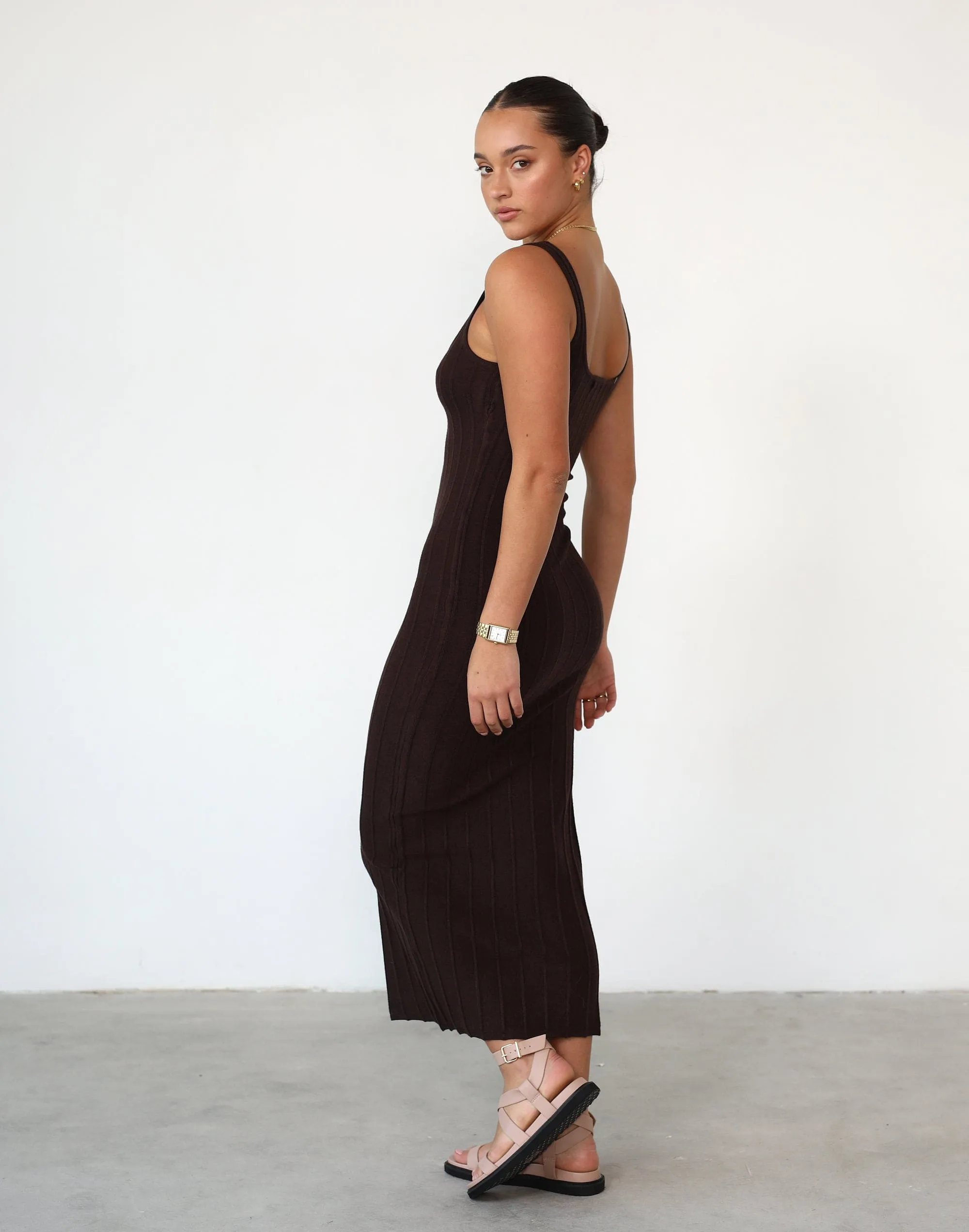 Ephemeral Maxi Dress (Chocolate) sold by Charcoal Clothing product image thumbnail 4