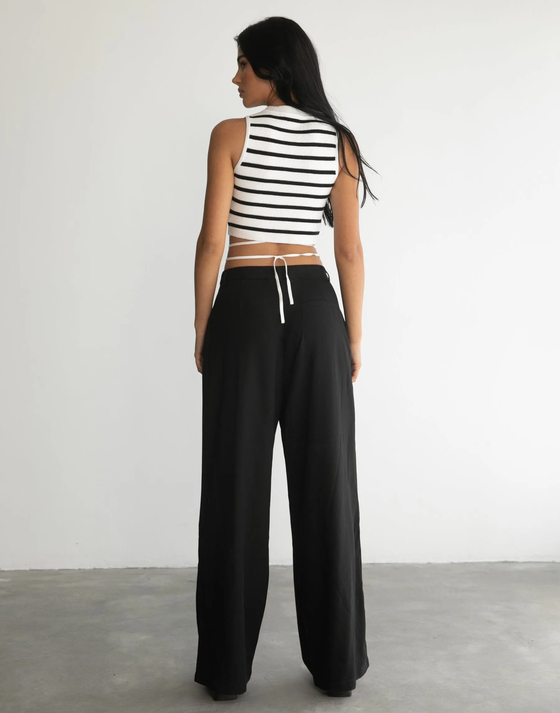 Lanter Tank Top (Black/White) sold by Charcoal Clothing product image thumbnail 4