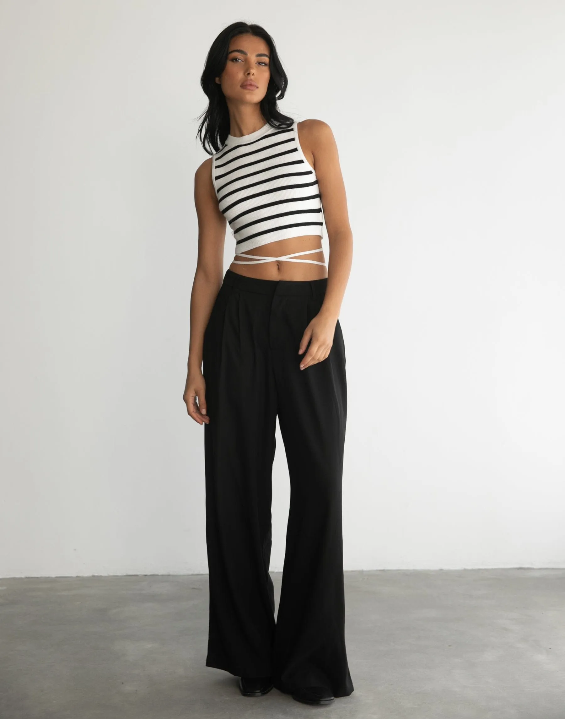 Lanter Tank Top (Black/White) sold by Charcoal Clothing product image thumbnail 5