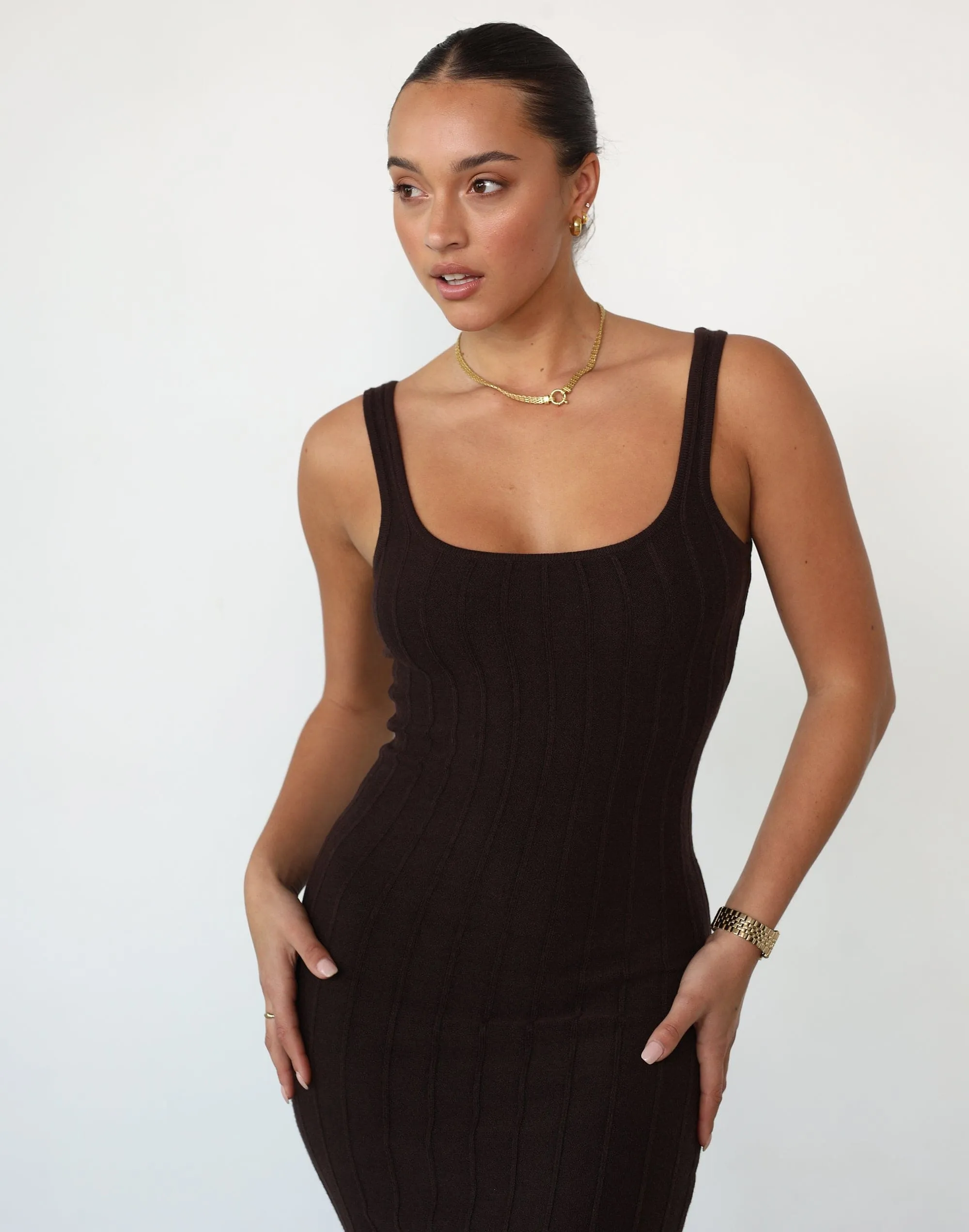 Ephemeral Maxi Dress (Chocolate) sold by Charcoal Clothing product image thumbnail 2
