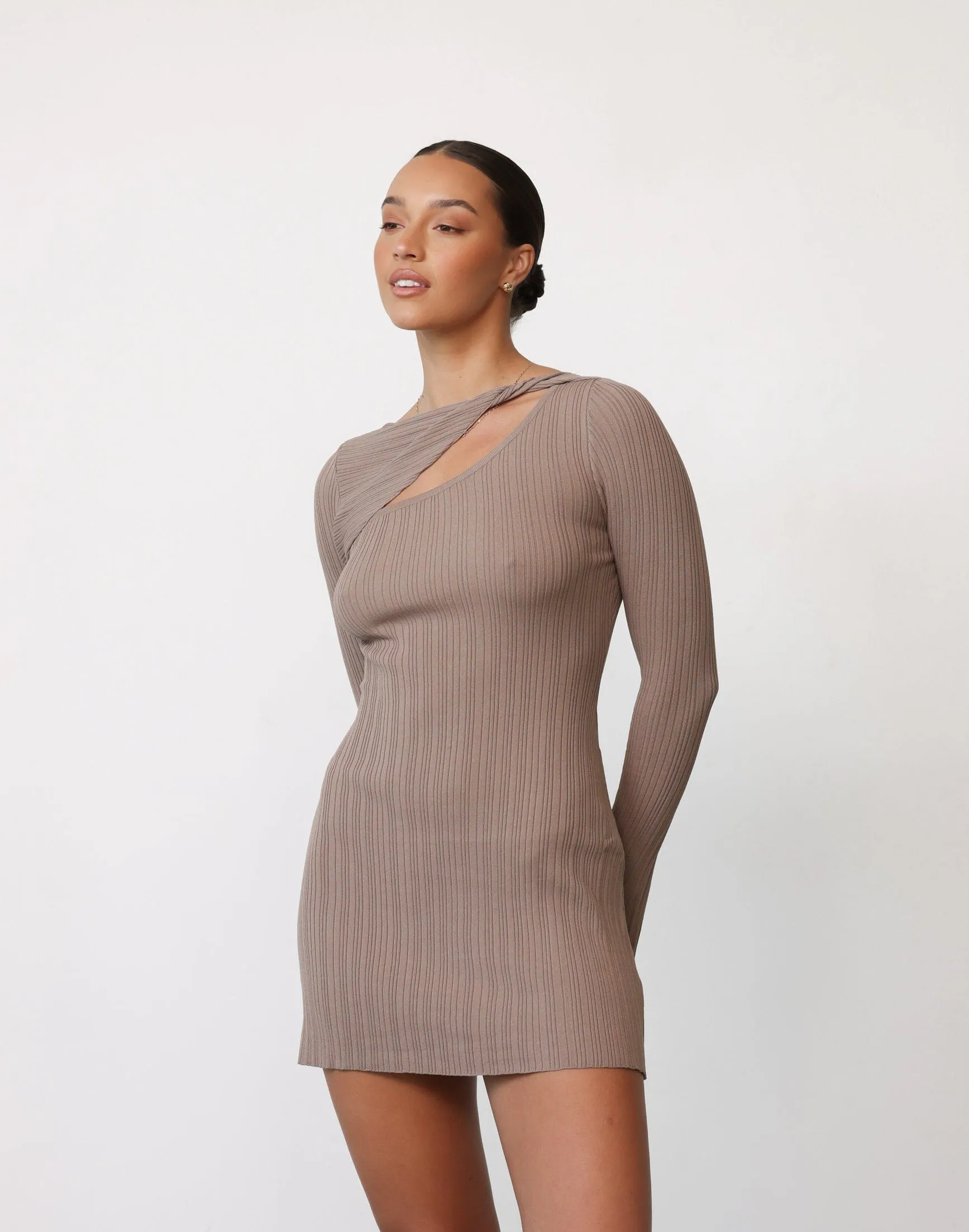 Yasmin Mini Dress (Mocha) sold by Charcoal Clothing product image thumbnail 5