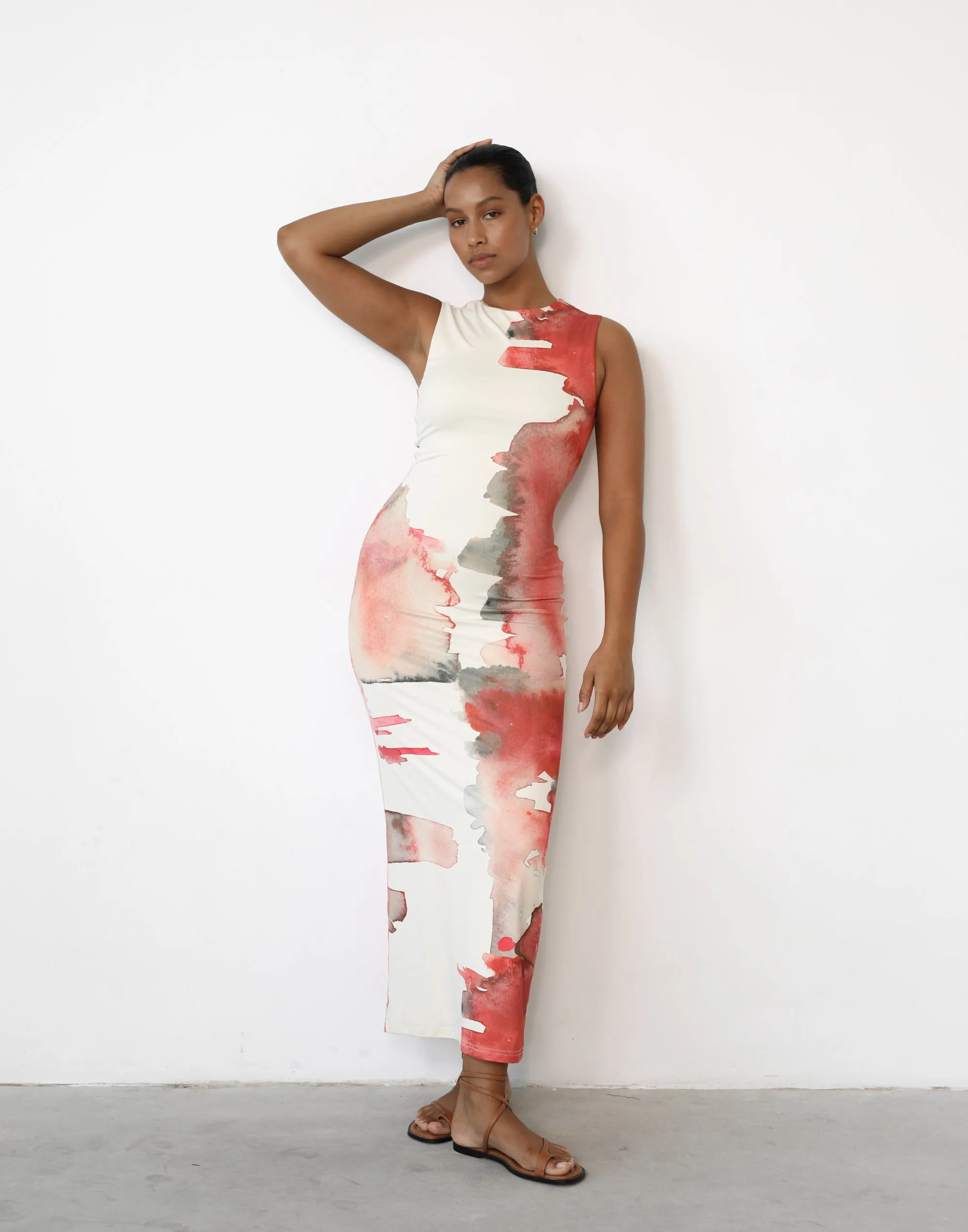 Fable Maxi Dress (Watercolour) sold by Charcoal Clothing