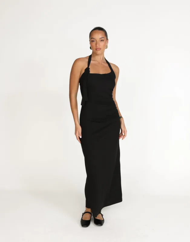 Fiore Maxi Dress (Black) sold by Charcoal Clothing