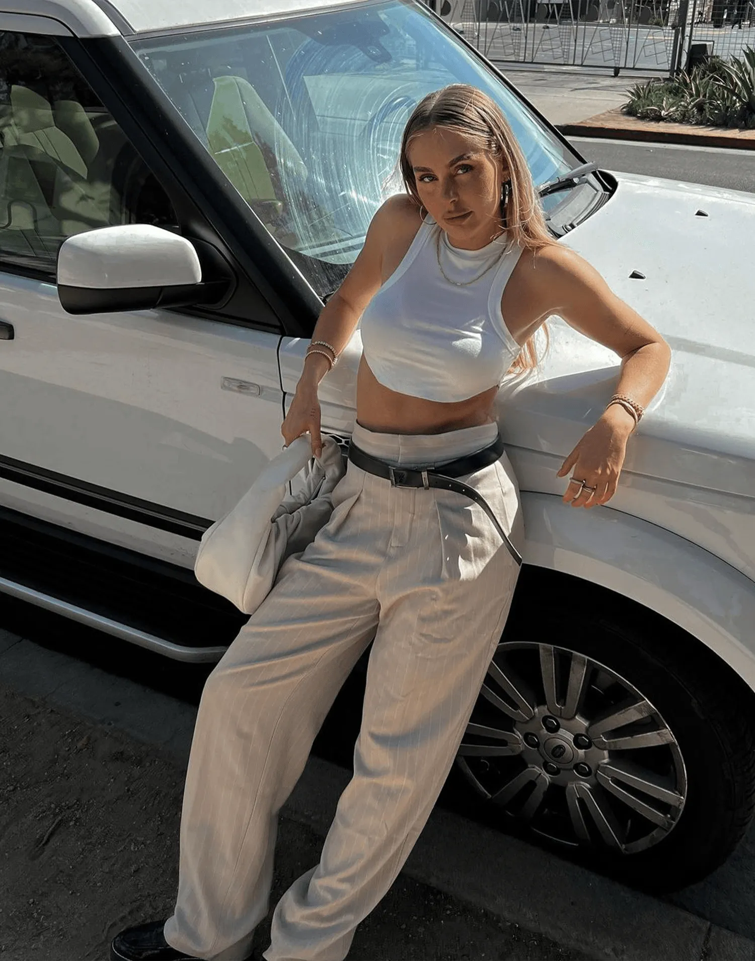 Hailee Tank Top (White) sold by Charcoal Clothing