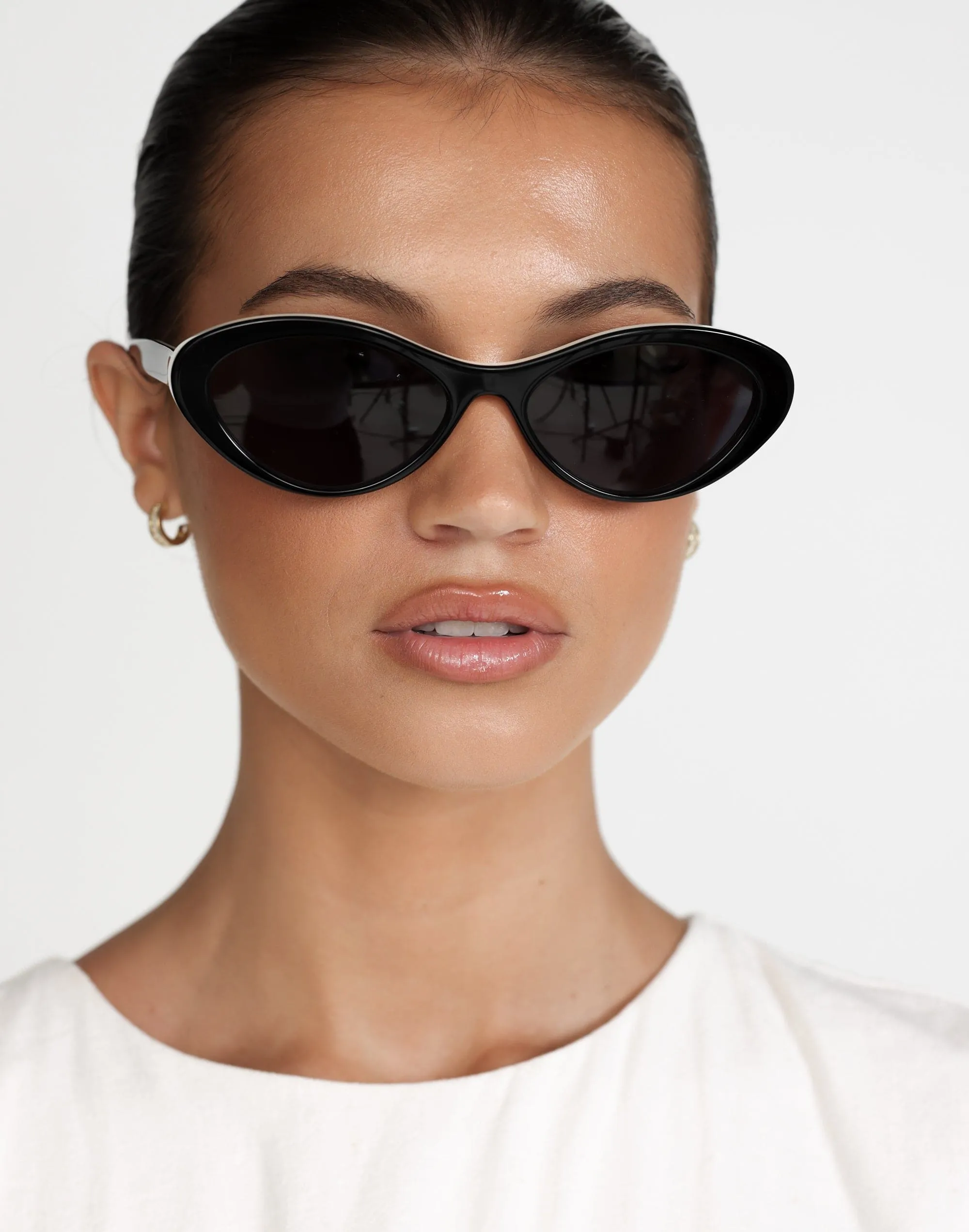 The Ferragni Sunglasses (Black Ivory Jet) - By Banbé sold by Charcoal Clothing product image thumbnail 5