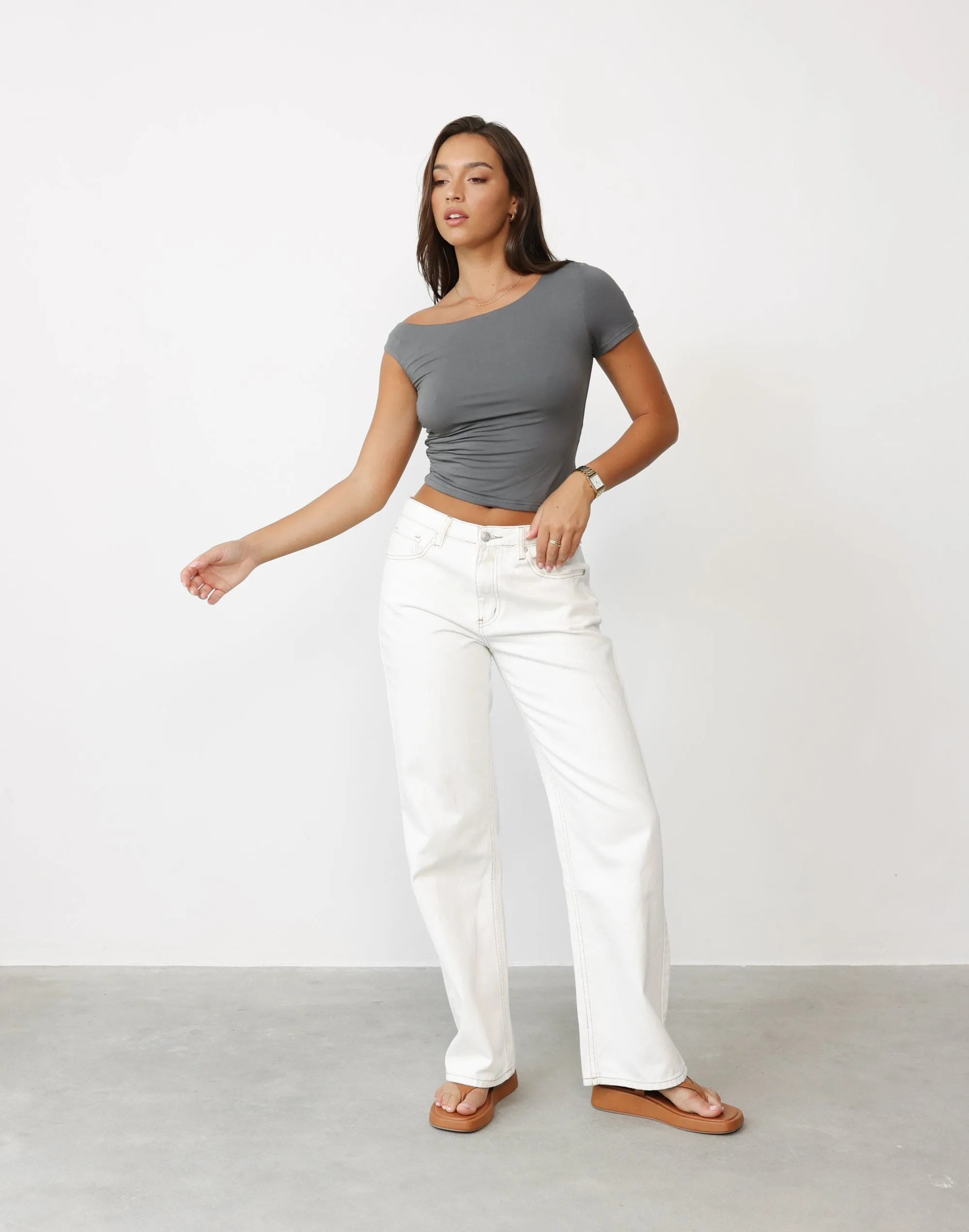 Leona Top (Charcoal) sold by Charcoal Clothing product image thumbnail 3