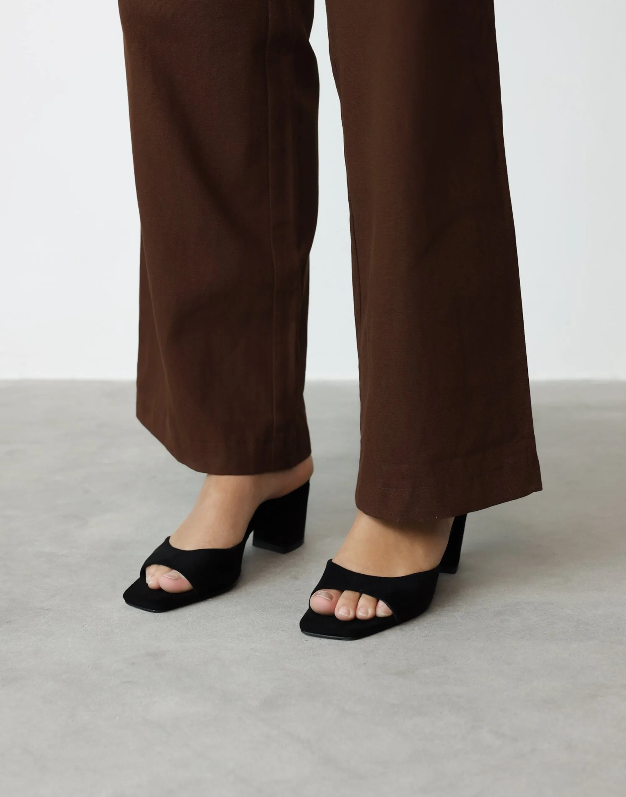 Quinea Heels (Black Suede) - By Billini sold by Charcoal Clothing