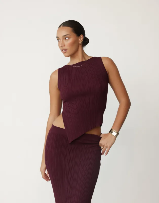 Kienna Top (Plum) sold by Charcoal Clothing