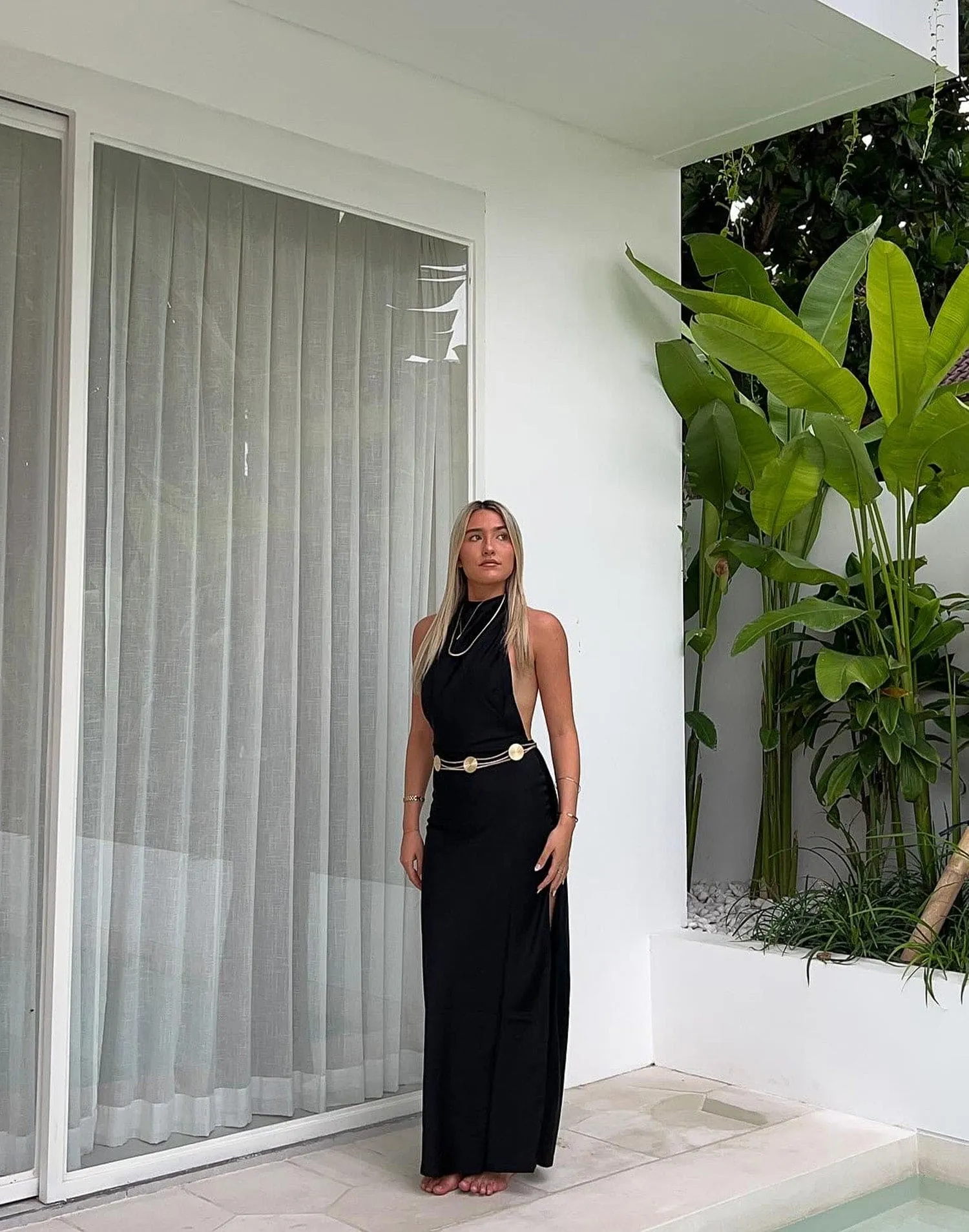 Clara Maxi Dress (Black) sold by Charcoal Clothing