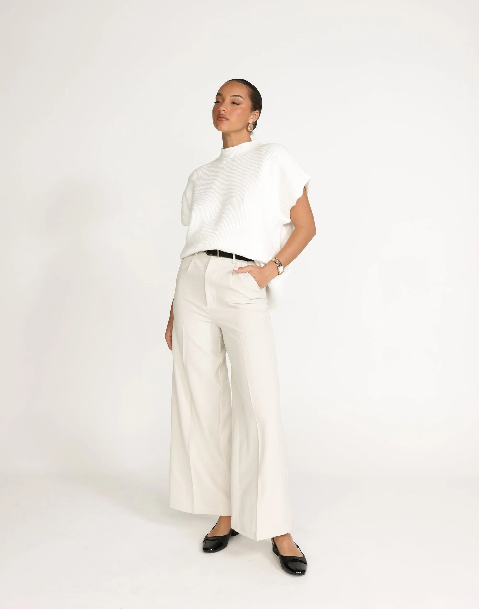 Harper Pants (Oat) sold by Charcoal Clothing product image thumbnail 3