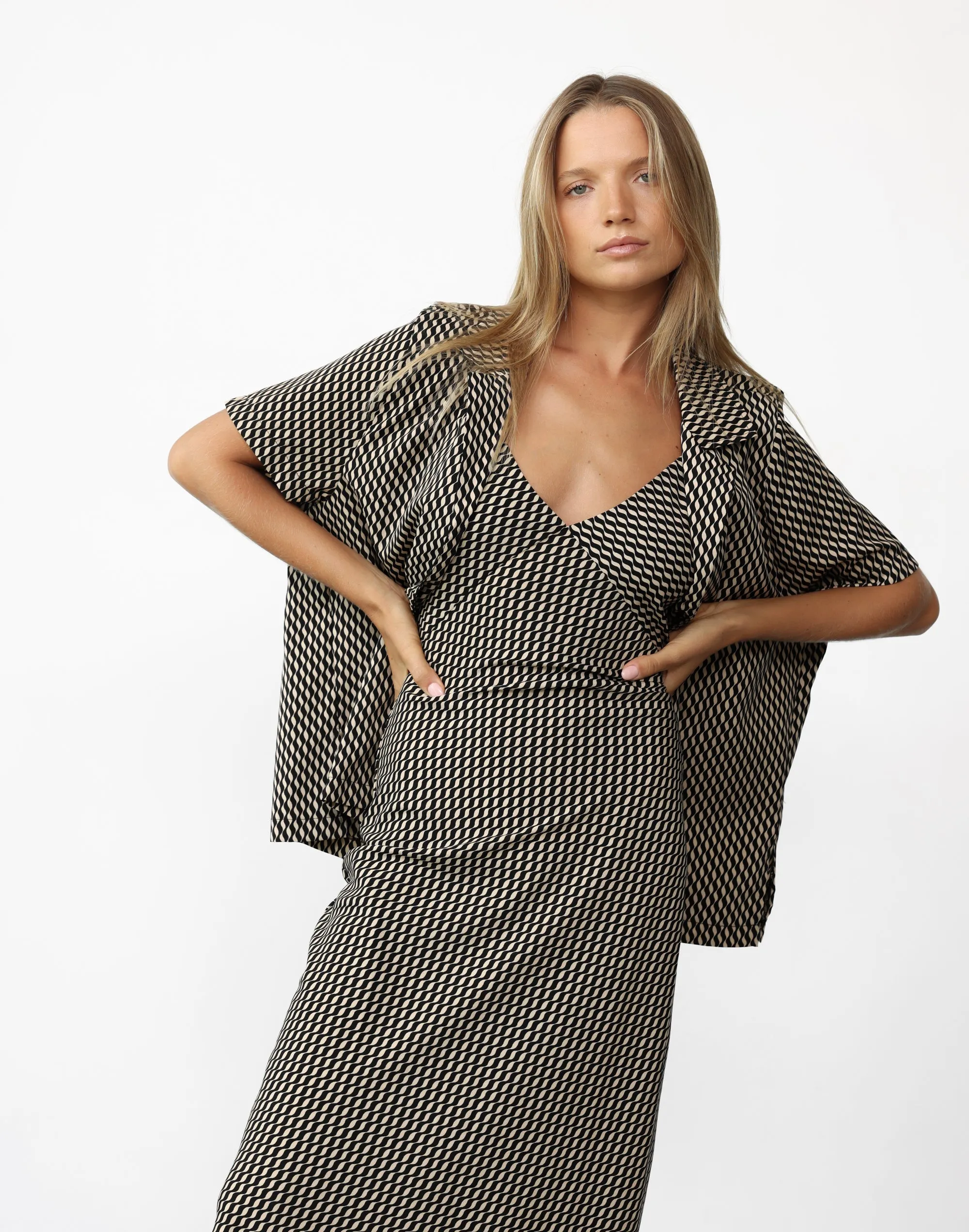 Zaya Shirt (Sand Ripple) sold by Charcoal Clothing