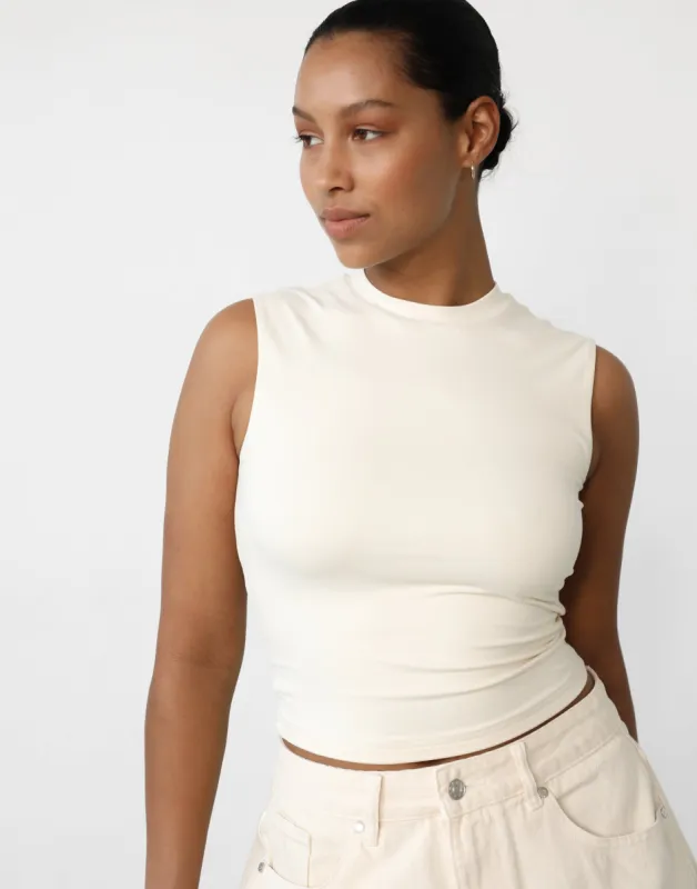 Horizon Tank Top (Oat) sold by Charcoal Clothing