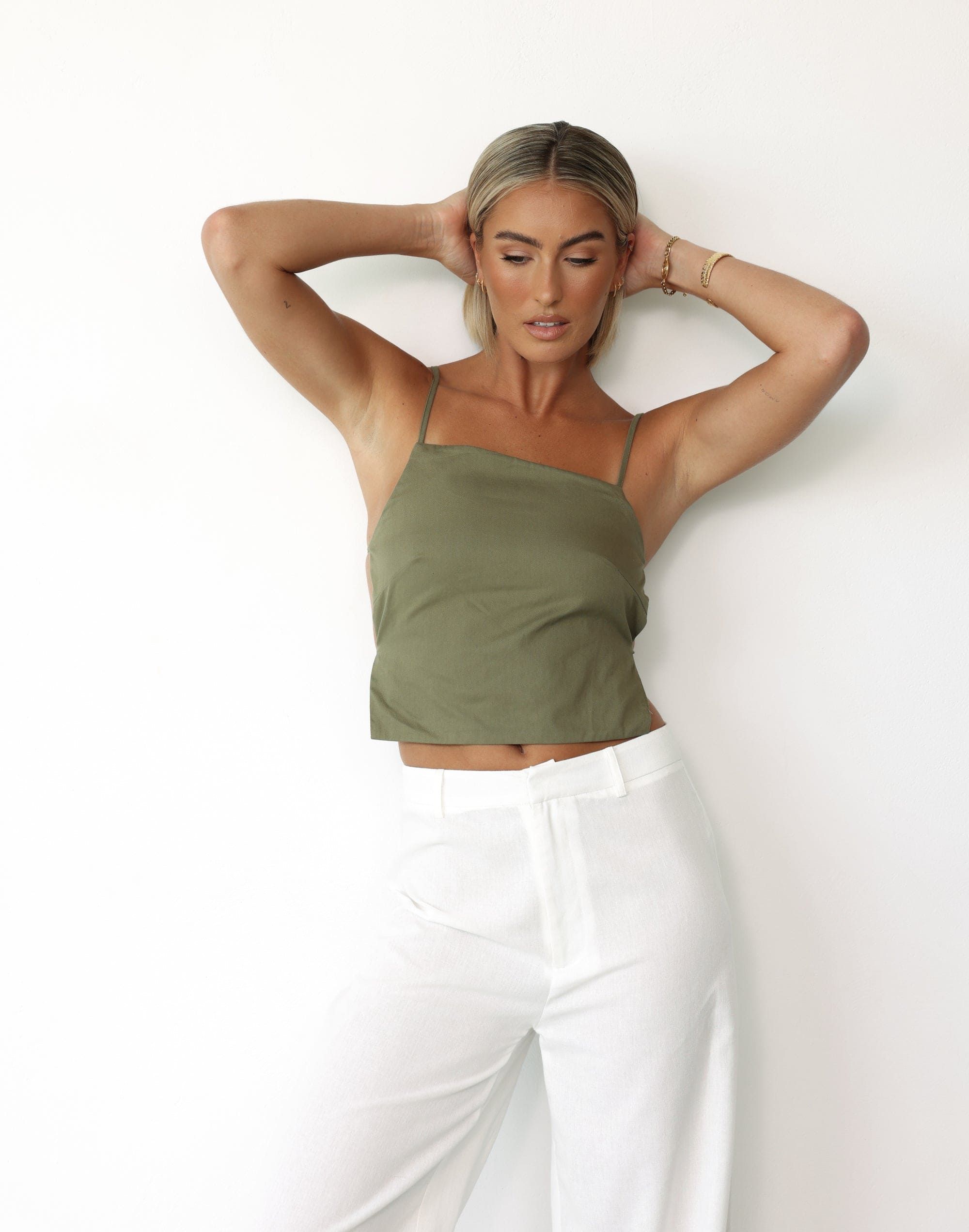 Adeola Top (Khaki) sold by Charcoal Clothing product image thumbnail 4