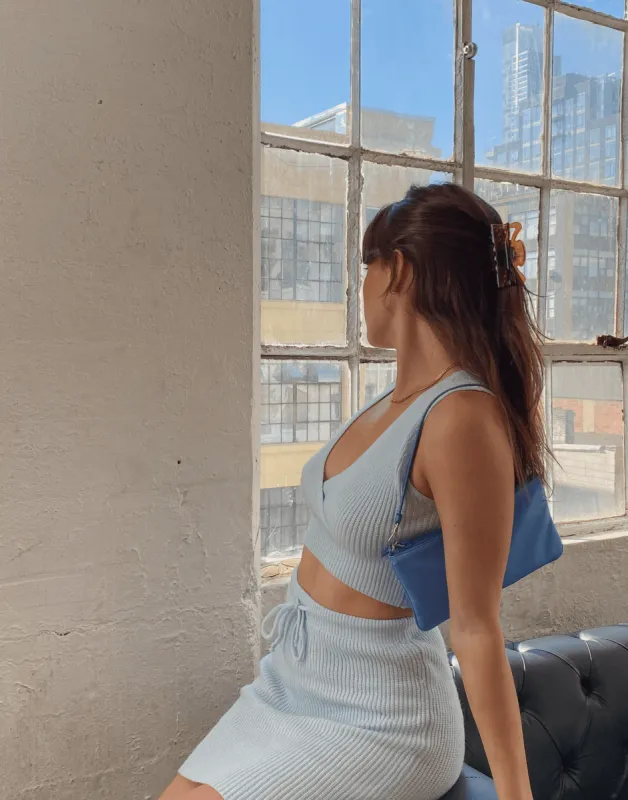 Jocelyn Mini Skirt (Blue) sold by Charcoal Clothing