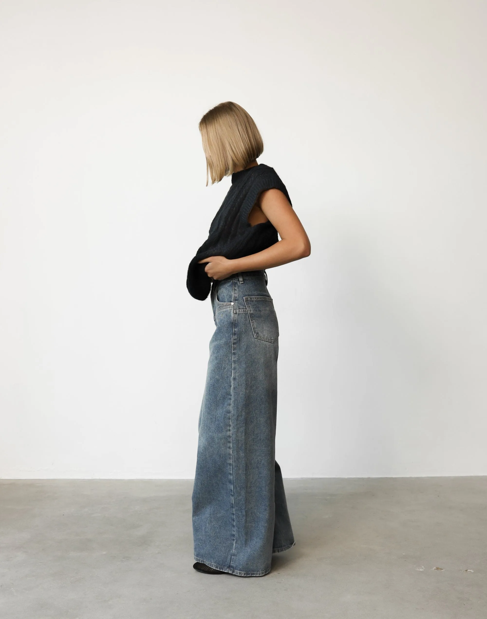 Shana Knit Vest (Black) sold by Charcoal Clothing product image thumbnail 3