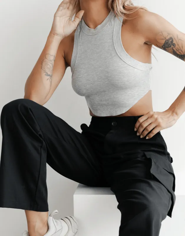 Hailee Tank Top (Grey) sold by Charcoal Clothing