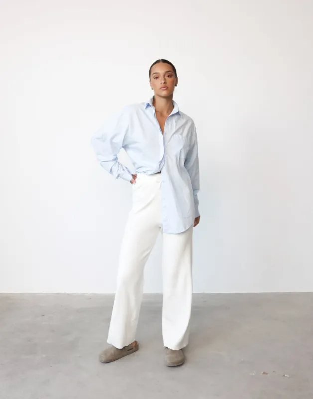 Kleine Knit Pants (White) sold by Charcoal Clothing