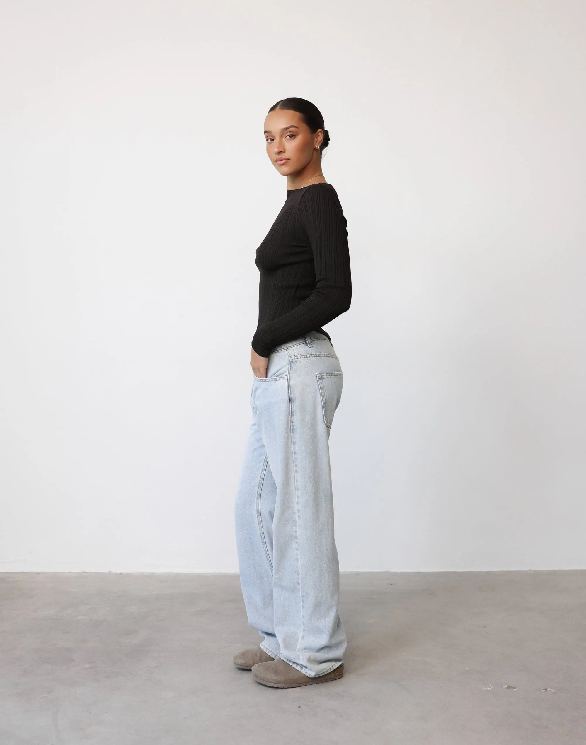 Kienna Long Sleeve Top (Chocolate) sold by Charcoal Clothing product image thumbnail 3