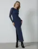 Luna Mesh Maxi Dress (Storm Blue) sold by Charcoal Clothing