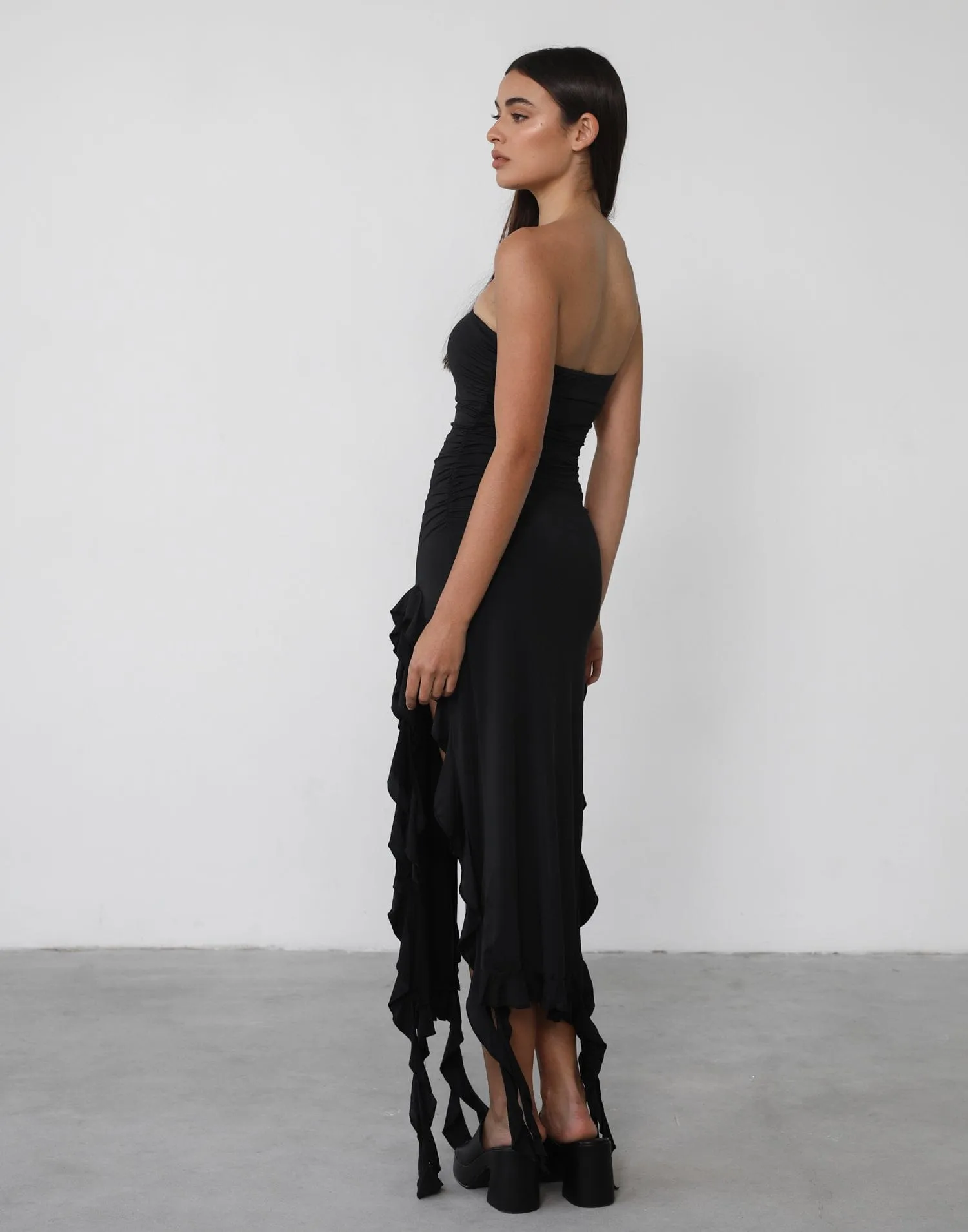 Rendezvous Strapless Dress (Licorice) - By Lioness sold by Charcoal Clothing product image thumbnail 4