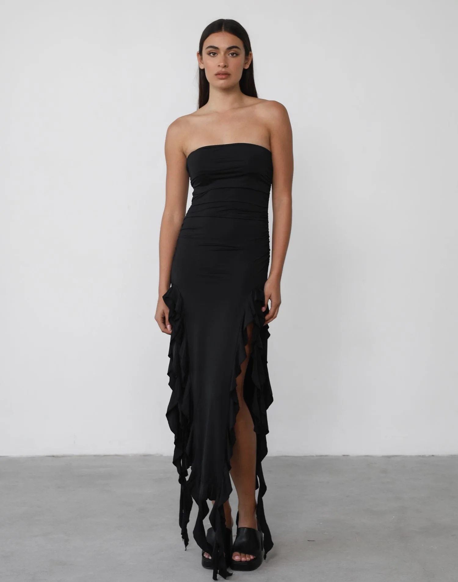 Rendezvous Strapless Dress (Licorice) - By Lioness sold by Charcoal Clothing product image thumbnail 3