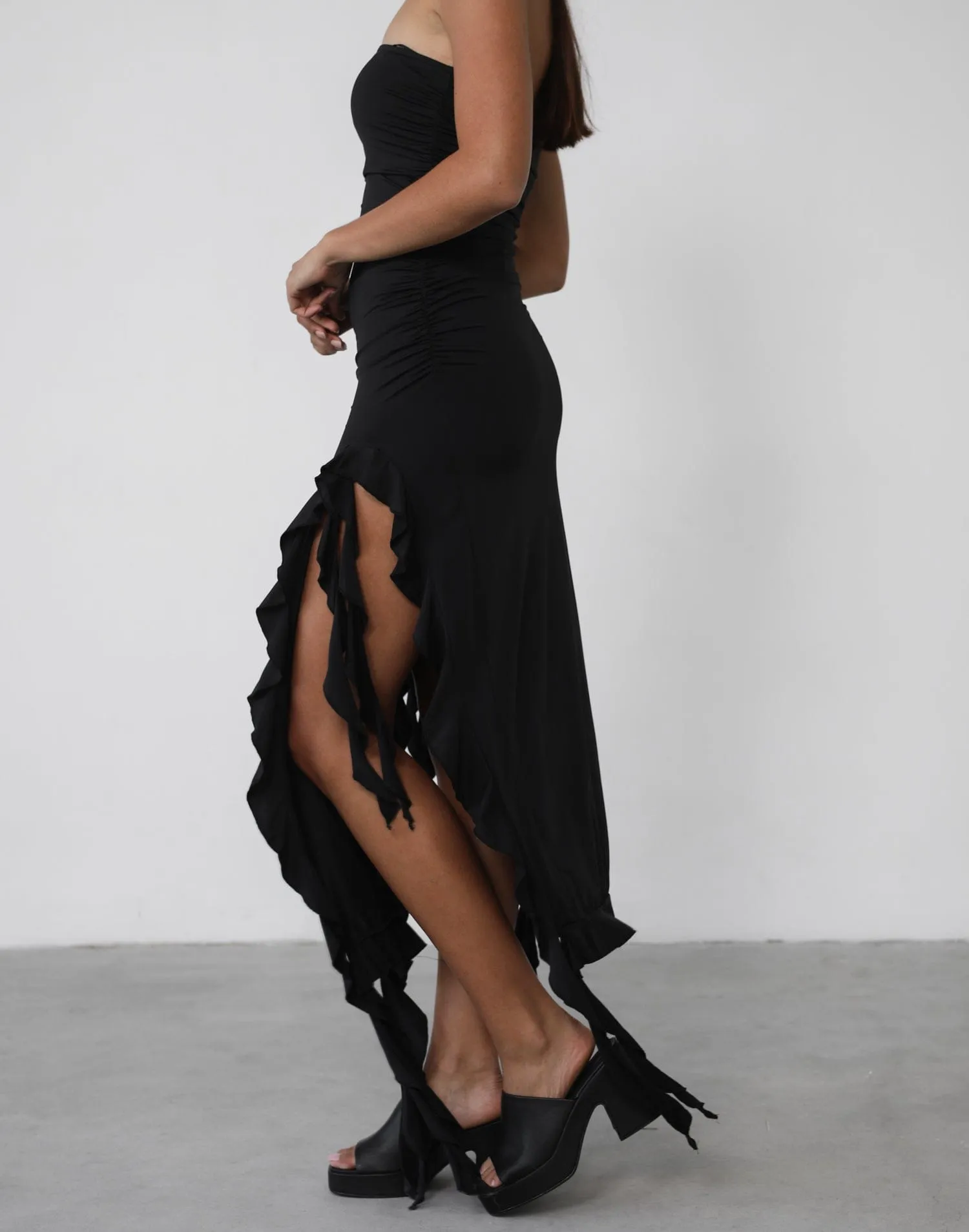 Rendezvous Strapless Dress (Licorice) - By Lioness sold by Charcoal Clothing product image thumbnail 5