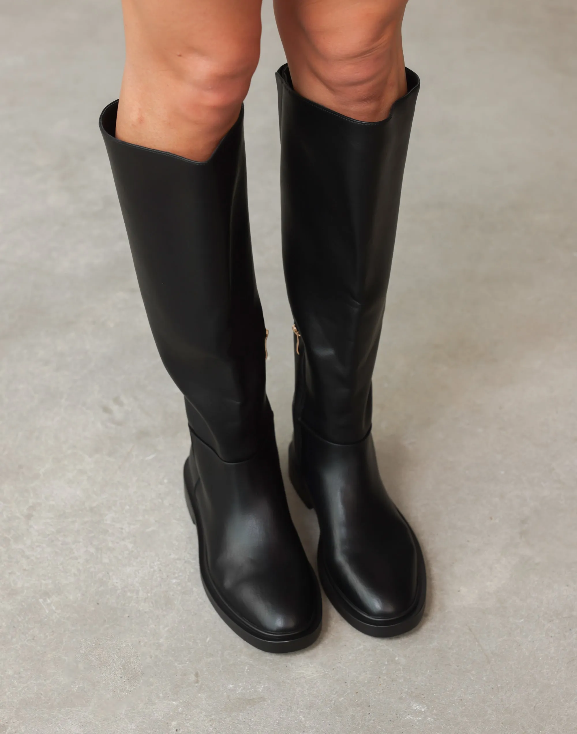 Harlea Long Boots (Black) - By Billini sold by Charcoal Clothing