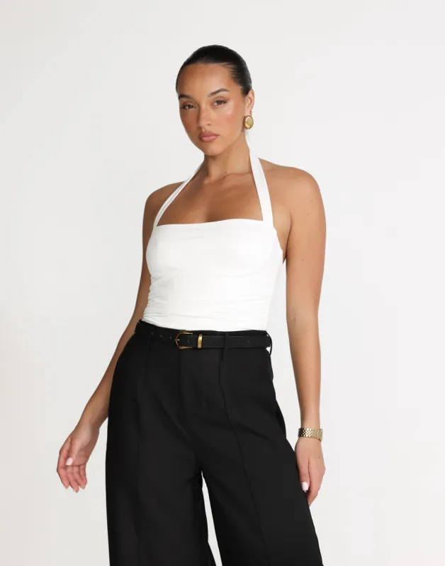 Luisa Top (White) sold by Charcoal Clothing