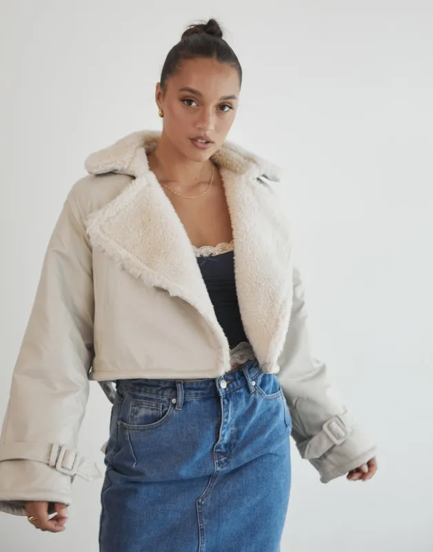 Off Duty Jacket (Cream) - By Lioness sold by Charcoal Clothing