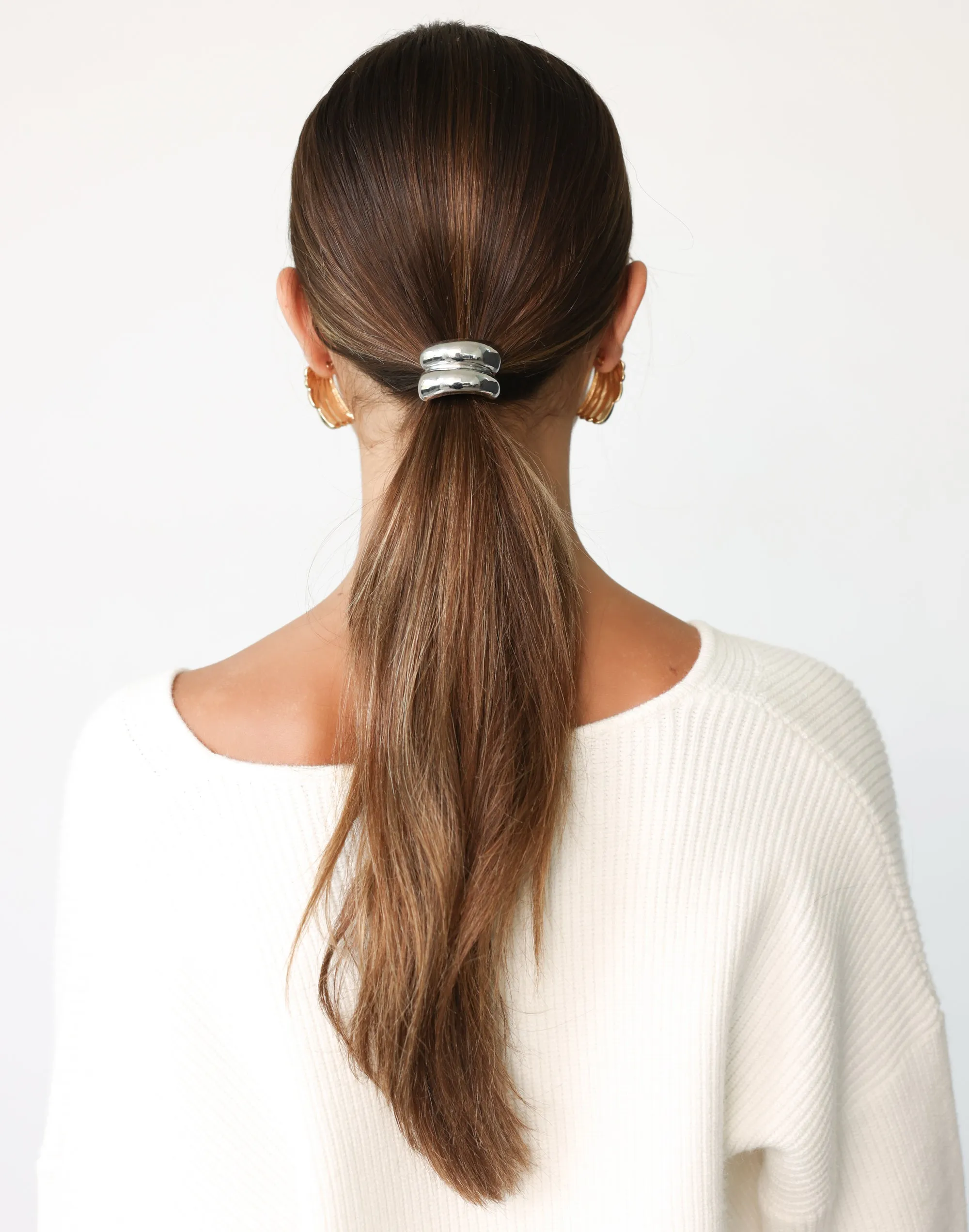 Jordin Hair Tie (Silver) sold by Charcoal Clothing product image thumbnail 3