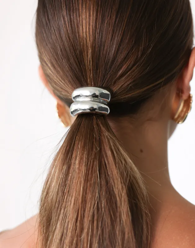 Jordin Hair Tie (Silver) sold by Charcoal Clothing