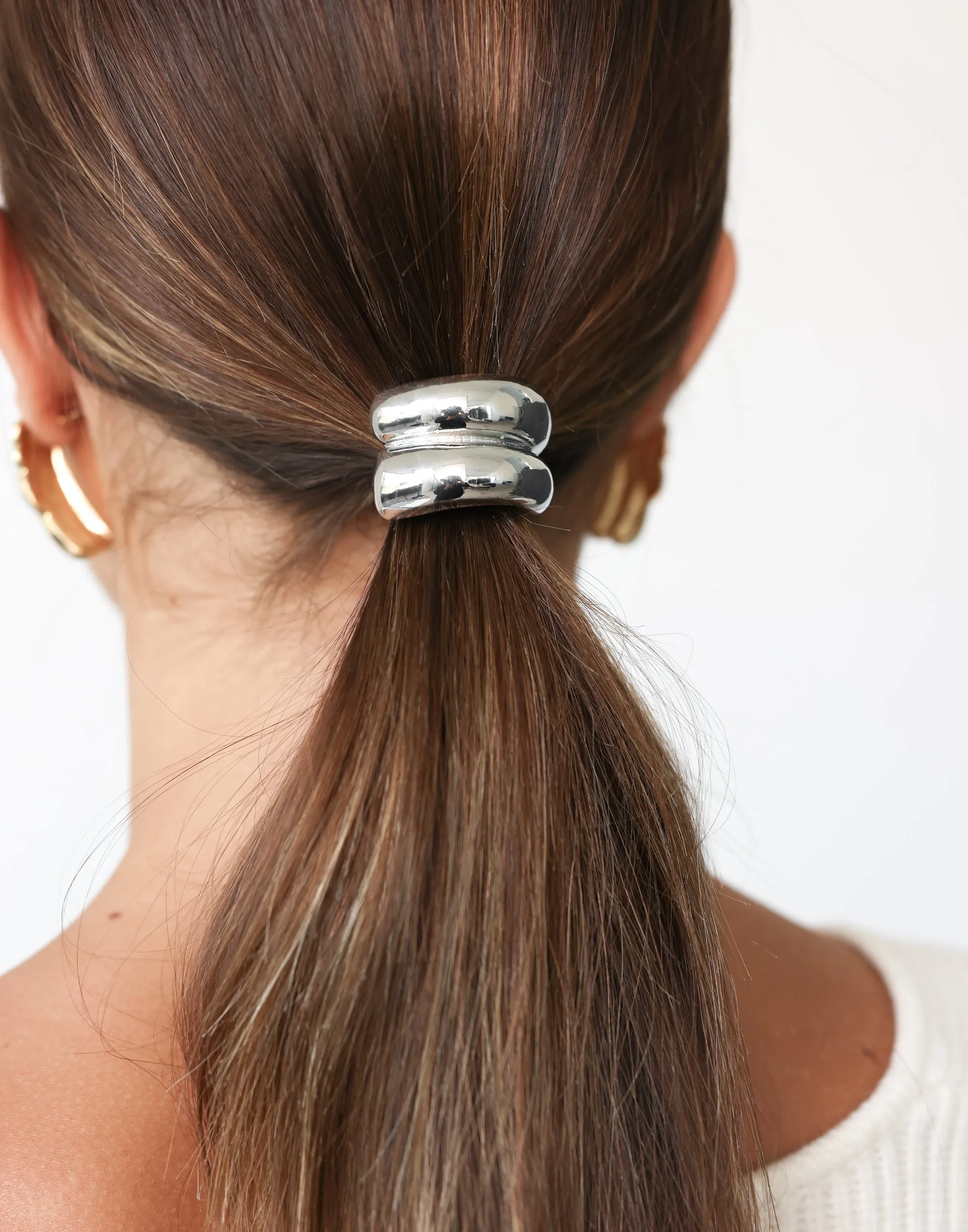 Jordin Hair Tie (Silver) sold by Charcoal Clothing product image thumbnail 4