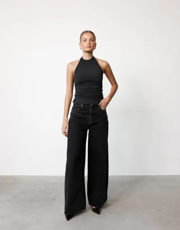 Callista Top (Black) sold by Charcoal Clothing